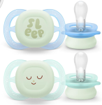 PHILIPS AVENT Ultra Start πιπίλες x 2 0-2 μηνών NIGHTTIME φωσφορίζουν στο σκοτάδι