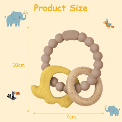 VICLOON μασητικό σιλικόνης 3 μηνών+ BPA FREE