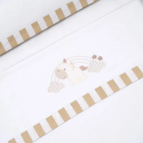 INTERBABY σετ κρεβατιού 3 τεμαχίων 60x120 / 40x60 / 110x155
