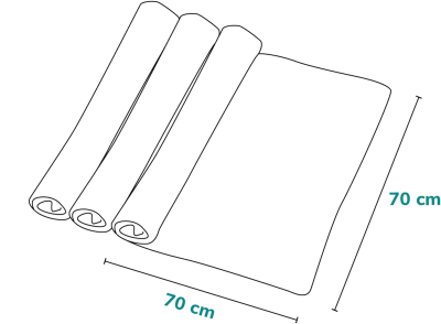 LIONELO μπαμπού ΠΑΝΑΚΙ ΑΓΚΑΛΙΑΣ 70x70 x3