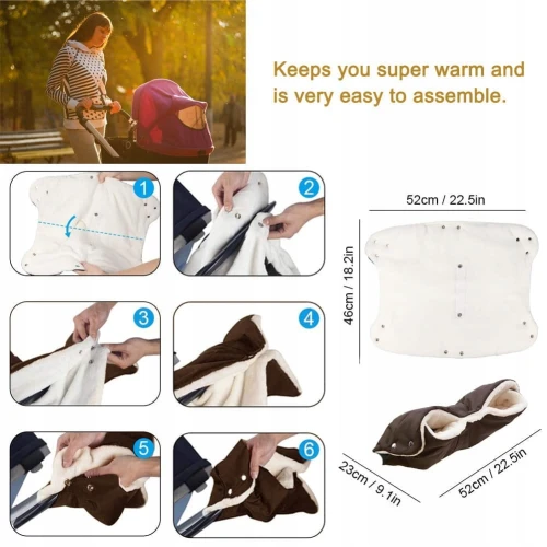 Αδιάβροχη θήκη για καρότσια με fleece