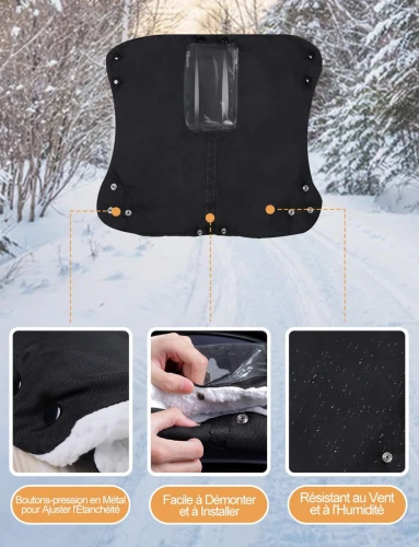 Αδιάβροχη θήκη για καρότσι με fleece και θήκη για κινητό