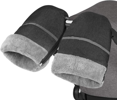 Αδιάβροχα γάντια καροτσιού από fleece με αντανακλαστικό