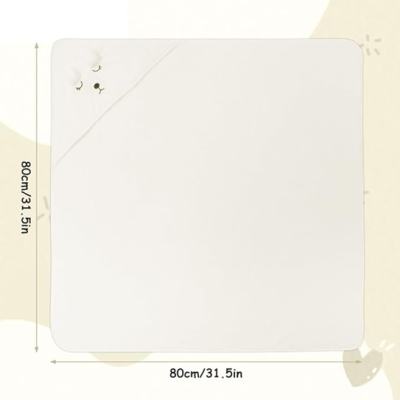 AOLSO πετσέτα με κουκούλα 80x80 cm