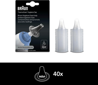 BRAUN LF40 προστατευτικά καλύμματα για το θερμόμετρο αυτιού Thermoscan 40 τεμάχια