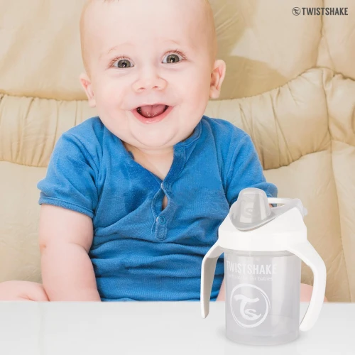 TWISTSHAKE Mini Cup ποτηράκι χωρίς διαρροή με στόμιο και μπλέντερ 230 ml 4 μηνών+