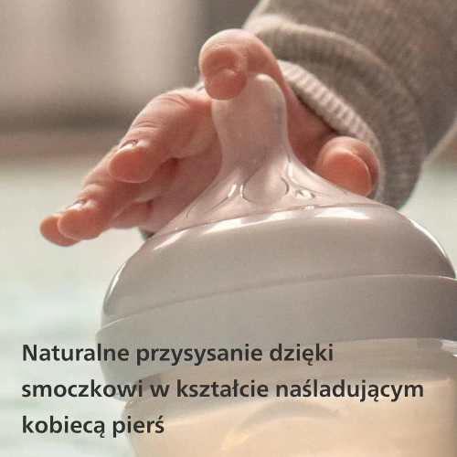 PHILIPS AVENT Natural Response σετ 3 γυάλινες μπιμπερό + πιπίλα