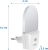 REER NightGuide νυχτερινό φωτάκι LED για πρίζα, αισθητήρας σκοταδιού 6 x 9,5 cm