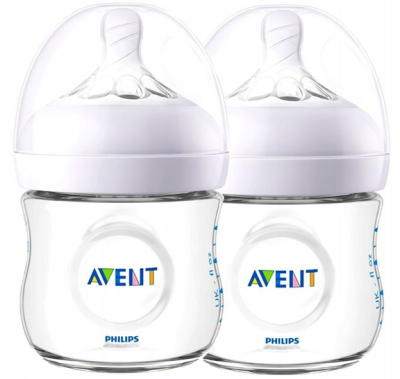 PHILIPS AVENT Natural μπιμπερό 125 ml θηλή 0m+ x2
