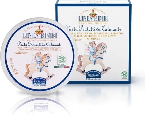 HELAN Linea Bimbi σετ περιποίησης μωρού ΣΑΜΠΟΥΑΝ ΚΡΕΜΕΣ ΠΟΥΔΡΑ ΜΑΝΤΗΛΑΚΙΑ