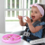 CHICCO Easy Menu πιάτο τριών διαμερισμάτων σιλικόνης με βεντούζα 12 μηνών+