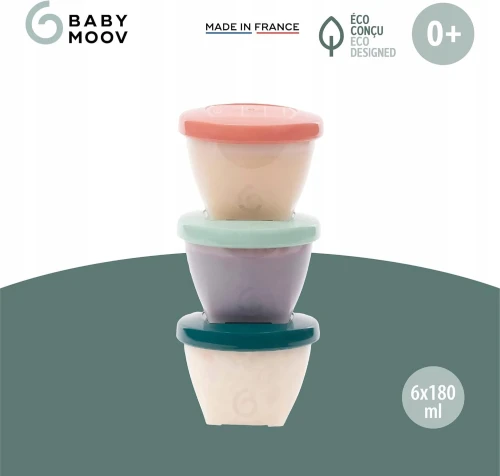 BABYMOOV Babybols δοχεία 6 x 180 ml ECO βιο-υλικό