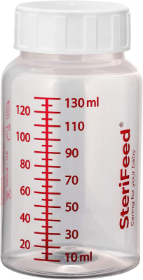 STERIFEED δοχείο για γάλα μπιμπερό 130 ml 1 τεμάχιο