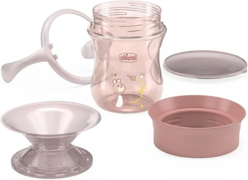 CHICCO Perfect Cup ποτήρι χωρίς διαρροή στόμιο 360 μοιρών 200 ml 12 μηνών+