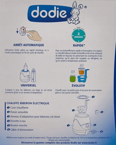 DODIE θερμαντήρας για μπιμπερό και βαζάκια 2-4 λεπτά