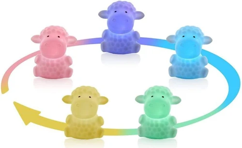 MINILAND Night Sheep νυχτερινό φωτιστικό LED 5 χρώματα 12,5 cm