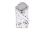 ΚΟΥΒΕΡΤΑ ΜΟΥΣΕΛΙΝΗ TEDDY ΓΚΡΙ 75x75