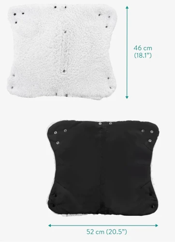 NAVARIS Θερμαντήρας χεριών για καροτσάκι με fleece, αδιάβροχος