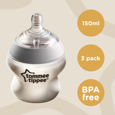 Σετ μπιμπερό TOMMEE TIPPEE Closer to Nature 3x 150ml