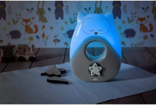 CHICCO Sweet Lights Φωτάκι Νυκτός με Μελωδίες και Ήχους ΚΟΥΚΟΥΒΑΓΙΑ 13,5 x 18 cm
