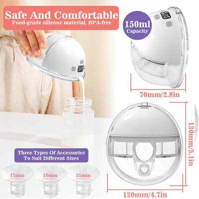 YADOBIG hands free διπλό θήλαστρο 4 λειτουργίες BPA free