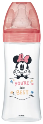 DODIE μπιμπερό 330 ml θηλή 3 γρήγορη ροή 6 m+ DISNEY MINNIE