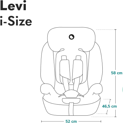 LIONELO Levi i-Size κάθισμα αυτοκινήτου gr.1,2 και 3 76-150cm
