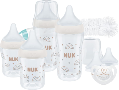 NUK Perfect Match σετ εκκίνησης μπιμπερό x4 + αξεσουάρ