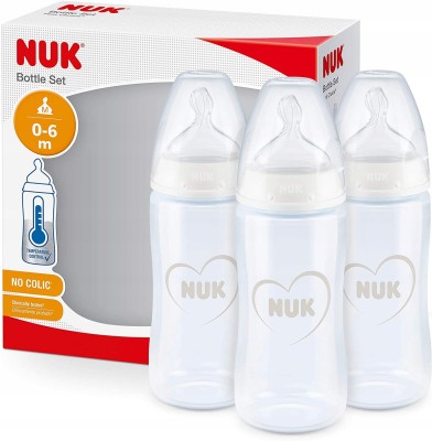 NUK First Choice+ σετ μπιμπερό 3x 300 ml 0-6 μηνών
