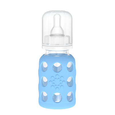 LifeFactory γυάλινο μπουκάλι με θήκη 120 ml 3 m+ θηλή 1