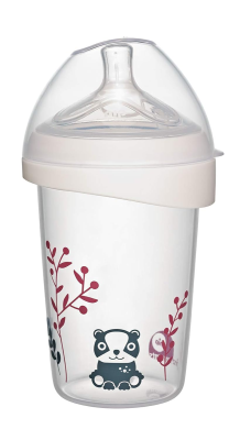 NIP First Moment μπιμπερό με θηλή μέγεθος M μεσαία ροή 270 ml ACTIFLEX