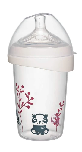 NIP First Moment μπιμπερό με θηλή μέγεθος M μεσαία ροή 270 ml ACTIFLEX