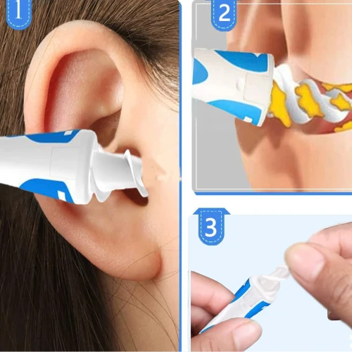 Q-GRIPS συσκευή καθαρισμού αυτιών + 15 σιλικονούχες άκρες