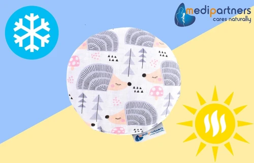 MEDI PARTNERS βαμβακερή θερμοφόρα με κουκούτσια κερασιού ΣΚΑΝΤΖΟΧΟΙΡΟΙ 15 cm 180 g