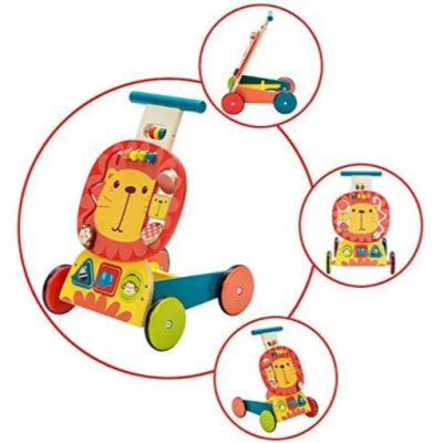 LABEBE ξύλινο περπατούρα ΛΙΟΝΤΑΡΙ 34 x 30,5 x 44,5 εκ. 1-3 ετών