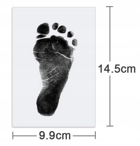 NABANCE BABY μελάνι και 2 φύλλα για αποτύπωμα χεριών, ποδιών 9,9 x 14,5 cm 1τμχ