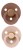 BIBS COLOUR πιπίλες ηρεμίας 2τεμ καουτσούκ 6μηνών+ ΣΥΜΜΕΤΡΙΚΕΣ