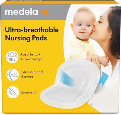 MEDELA Υπερβολικά λεπτά επιθέματα στήθους για θηλασμό x60