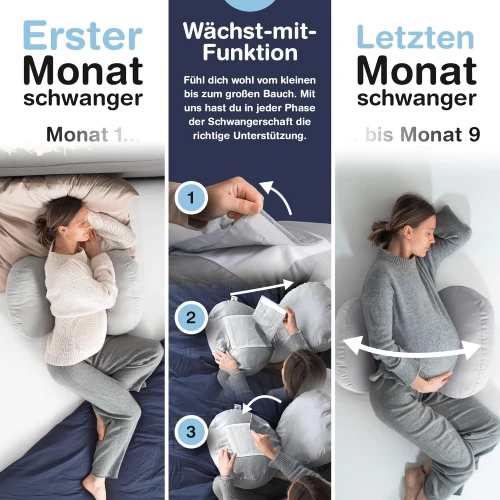 BABYBEFUN μαξιλάρι εγκυμοσύνης compact ρυθμιζόμενο